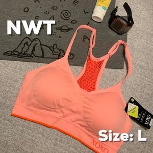 NWT Orange-Pink Seamless Comfort Wireless Bra
